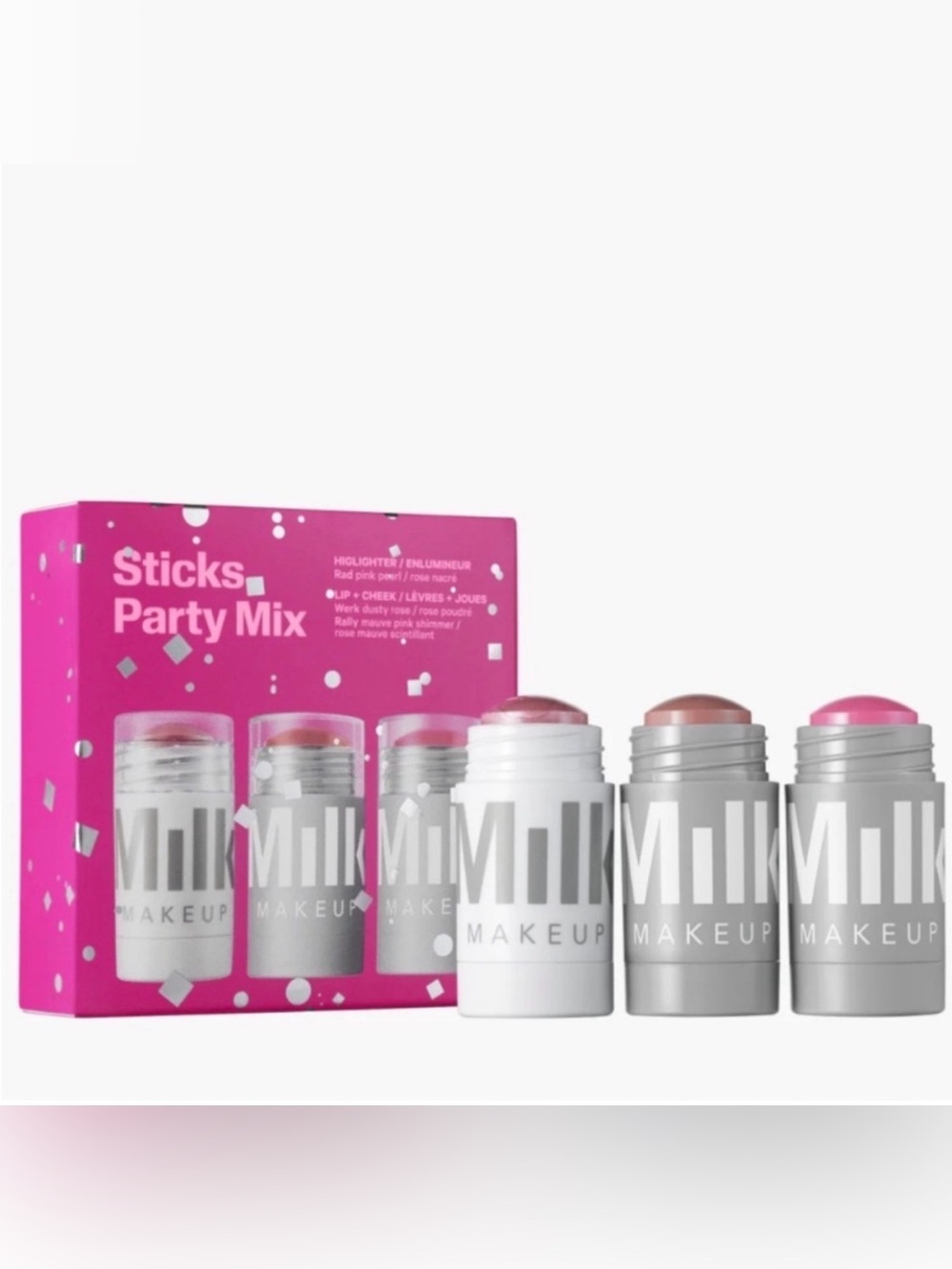 Milk Makeup Sticks Party Mix 2 cream blush + highlighter